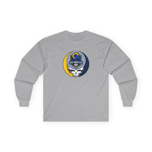 Grateful Dead - Los Angeles Rams Stealie Ultra Cotton Long Sleeve Tee - StealieShop